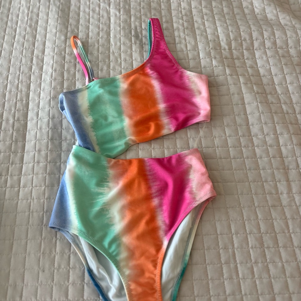 Molo Pink and Orange Recycled Bikini Kids